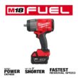 Milwaukee M18 FUEL 18V Lithium Ion Brushless Cordless 1/2 in. Impact Wrench with Friction Ring Combo Kit and Impact Socket Set