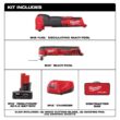 Milwaukee M12 FUEL 12V Lithium-Ion Cordless Oscillating Multi-Tool Kit w/ 4.0 Ah Battery, Charger, Accessories, Bag & Multi-Tool