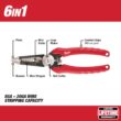 Milwaukee Pliers Kit with Electricians 6-in-1 Wire Strippers, Screwdrivers, Tape Measure and Fastback Knife Set (11-Piece)