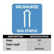 Milwaukee 2 in. 9-Gauge Galvanized Staples for M18 FUEL Utility Fencing Stapler (960 Per Box) Milwaukee 2 in. 9-Gauge Galvanized Staples for M18 FUEL Utility Fencing Stapler (960 Per Box)