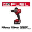Milwaukee M18 FUEL 18V Lithium-Ion Brushless Cordless 1/2 in. Drill/Driver Kit with (3) 5.0Ah Batteries, Charger and Hard Case