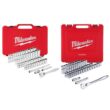 Milwaukee 1/4 in. Drive and 1/2 in. Drive SAE/Metric Ratchet and Socket Mechanics Tool Set (97-Piece)