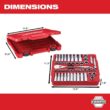 Milwaukee 1/4 in. Drive and 1/2 in. Drive SAE/Metric Ratchet and Socket Mechanics Tool Set (97-Piece)