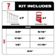 Milwaukee 1/4 in. Drive SAE/Metric Ratchet/Socket/ Combination Ratcheting Wrench Mechanics Tool Set (64-Piece)