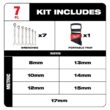 Milwaukee 1/4 in. Drive SAE/Metric Ratchet/Socket/ Combination Ratcheting Wrench Mechanics Tool Set (64-Piece)