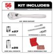 Milwaukee 3/8 in. Drive SAE/Metric Ratchet and Socket Mechanics Tool Set (56 piece) & Screwdriver Set (6 piece) Milwaukee 3/8 in. Drive SAE/Metric Ratchet and Socket Mechanics Tool Set (56 piece) & Screwdriver Set (6 piece)