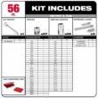 Milwaukee 3/8 in. Drive SAE/Metric Ratchet and Socket Mechanics Tool Set with 3/8 in. Drive 5 in. Stubby Ratchet (57-Piece)