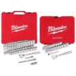 Milwaukee 3/8 in. and 1/4 in. Drive SAE/Metric Ratchet/Socket Mechanics Tool Set (81-Piece)