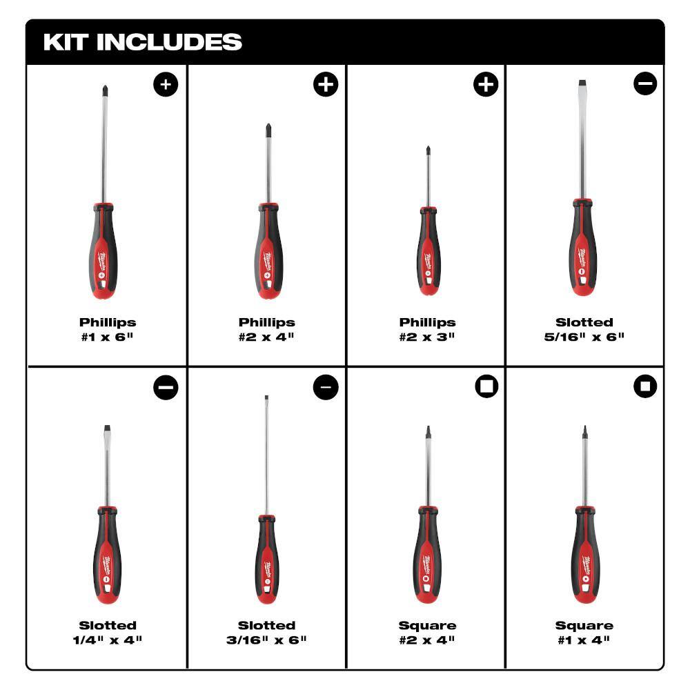 Milwaukee 1/2 in. Drive SAE/Metric Ratchet and Socket Mechanics Tool Set with Screwdriver Set (55-Piece) Milwaukee 1/2 in. Drive SAE/Metric Ratchet and Socket Mechanics Tool Set with Screwdriver Set (55-Piece) - Image 5