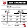 Milwaukee 1/4 in. Drive SAE/Metric Ratchet and Socket Mechanics Tool Set (25-Piece)