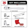 Milwaukee 1/4 in. Drive SAE/Metric Ratchet and Socket Mechanics Tool Set (54-Piece) Milwaukee 1/4 in. Drive SAE/Metric Ratchet and Socket Mechanics Tool Set (54-Piece)