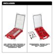 Milwaukee 3/8 in. Drive SAE Ratchet and Socket Mechanics Tool Set and SHOCKWAVE Driver Bit Set with PACKOUT Cases (128-Piece) Milwaukee 3/8 in. Drive SAE Ratchet and Socket Mechanics Tool Set and SHOCKWAVE Driver Bit Set with PACKOUT Cases (128-Piece)
