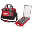 Milwaukee 3/8 in. Drive Metric Ratchet and Socket Mechanics Tool Set with PACKOUT Case and Bag (32-Piece)