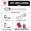 Milwaukee 3/8 in. Drive Metric Ratchet and Socket Mechanics Tool Set with PACKOUT Case and Bag (32-Piece)