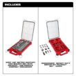 Milwaukee 3/8 in. Drive Metric Ratchet and Socket Mechanics Tool Set and SHOCKWAVE Driver Bit Set with PACKOUT Cases (132-Piece)