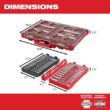Milwaukee 3/8 in. and 1/4 in. Drive SAE/Metric Ratchet and Socket Mechanics Tool Set w/PACKOUT Case (106-Piece) & Mounting Plate