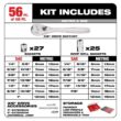 Milwaukee 3/8 in. and 1/4 in. Drive SAE/Metric Ratchet and Socket Mechanics Tool Set w/PACKOUT Case (106-Piece) & Mounting Plate