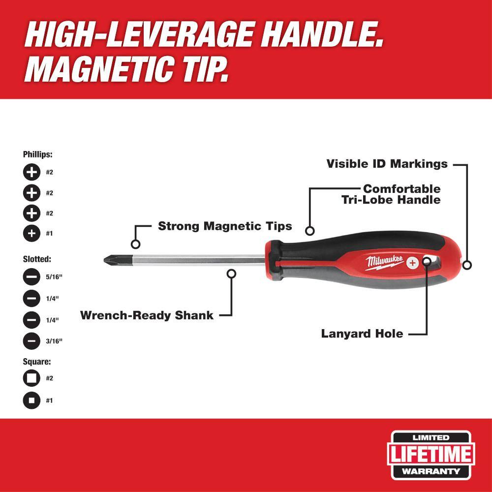 Milwaukee 3/8 in. Drive Metric Ratchet and Socket Mechanics Tool Set with Screwdriver Set (42-Piece) Milwaukee 3/8 in. Drive Metric Ratchet and Socket Mechanics Tool Set with Screwdriver Set (42-Piece) - Image 5