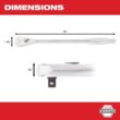 Milwaukee 3/8 in. Drive Metric Ratchet and Socket Mechanics Tool Set with 3/8 in. Drive 12 in. Extended Ratchet (33-Piece)