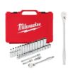 Milwaukee 3/8 in. Drive Metric Ratchet and Socket Mechanics Tool Set with 3/8 in. Drive 12 in. Extended Ratchet (33-Piece)