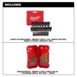 Milwaukee SHOCKWAVE 1/2 in. Drive Metric 6 Point Impact Socket Set with Titanium Drill Bit Set (52-Piece) Milwaukee SHOCKWAVE 1/2 in. Drive Metric 6 Point Impact Socket Set with Titanium Drill Bit Set (52-Piece)