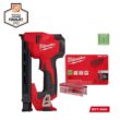 Milwaukee M12 12 Volt Lithium Ion Cordless Cable Stapler w/1 in. Insulated Cable Staples 600 Per Box
