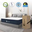 Avenco 12 in. Medium Firm Hybrid Pillow Top Motion Isolation Individual Pocket Spring Full Mattress
