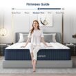 Avenco 12 in. Medium Firm Hybrid Pillow Top Motion Isolation Individual Pocket Spring Full Mattress