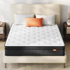 Sweetnight 12 in. Medium Memory Foam Hybrid Mattress, Individually Wrapped Innerspring Pillow Top Full Size Mattress