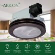 Akicon Decorative Oil Rubbed Bronze 80 CFM Ceiling Bathroom Exhaust Fan with LED Light