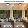 Akicon Decorative Oil Rubbed Bronze 80 CFM Ceiling Bathroom Exhaust Fan with LED Light