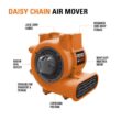 RIDGID 1625 CFM 3-Speed Blower Fan Air Mover with Daisy Chain, 3 Operating Positions for Water Damage Restoration