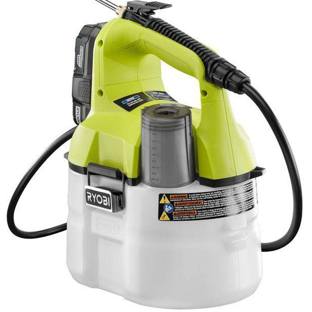 RYOBI ONE+ 18V Cordless Battery 1 Gal. Chemical Sprayer with Extra Accessory Tank, 1.3 Ah Battery, and Charger RYOBI ONE+ 18V Cordless Battery 1 Gal. Chemical Sprayer with Extra Accessory Tank, 1.3 Ah Battery, and Charger - Image 4