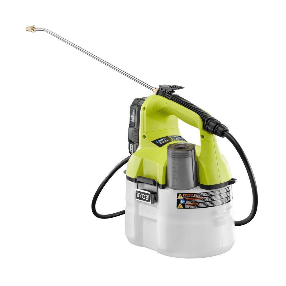 RYOBI ONE+ 18V Cordless Battery 1 Gal. Chemical Sprayer with Extra Accessory Tank, 1.3 Ah Battery, and Charger RYOBI ONE+ 18V Cordless Battery 1 Gal. Chemical Sprayer with Extra Accessory Tank, 1.3 Ah Battery, and Charger - Image 6