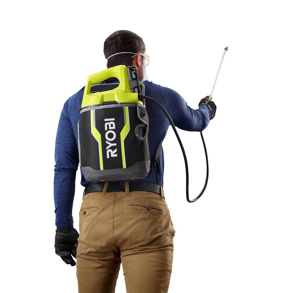 RYOBI ONE+ 18V Cordless Battery 2 Gal. Chemical Sprayer and Backpack Holster with 2.0 Ah Battery and Charger RYOBI ONE+ 18V Cordless Battery 2 Gal. Chemical Sprayer and Backpack Holster with 2.0 Ah Battery and Charger - Image 8