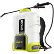 RYOBI ONE+ 18V Cordless Battery 4 Gal. Backpack and 1 Gal. Handheld Chemical Sprayers with 2.0 Ah, 1.3 Ah Battery and Charger RYOBI ONE+ 18V Cordless Battery 4 Gal. Backpack and 1 Gal. Handheld Chemical Sprayers with 2.0 Ah, 1.3 Ah Battery and Charger