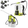 RYOBI ONE+ 18V Cordless Battery 4 Gal. Backpack and 1 Gal. Handheld Chemical Sprayers with 2.0 Ah, 1.3 Ah Battery and Charger