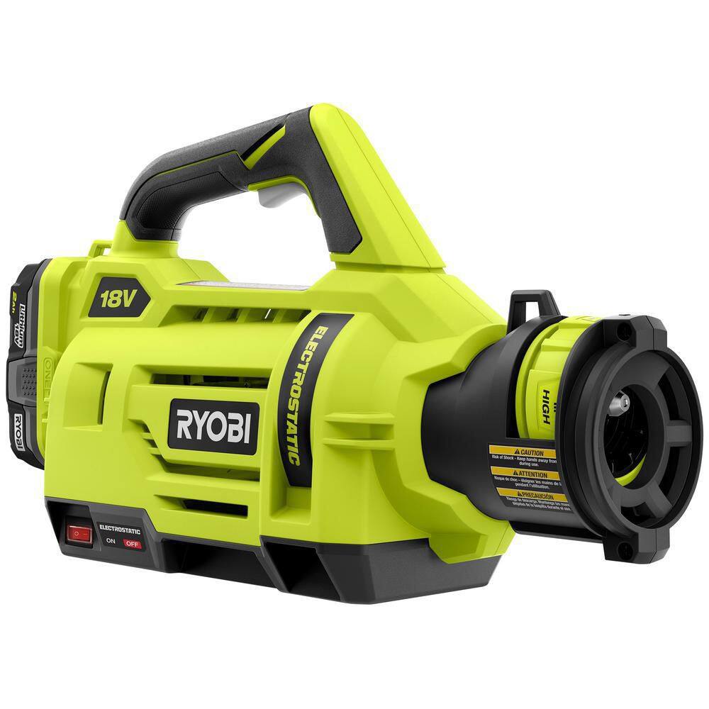 RYOBI ONE+ 18V Cordless Electrostatic 1 Gal. Sprayer w/ Extra (2) Low & (1) High Nozzles, (2) 2.0 Ah Batteries, & (1) Charger RYOBI ONE+ 18V Cordless Electrostatic 1 Gal. Sprayer w/ Extra (2) Low & (1) High Nozzles, (2) 2.0 Ah Batteries, & (1) Charger - Image 7