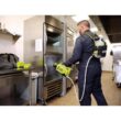 RYOBI ONE+ 18V Cordless Electrostatic 1 Gal. Sprayer w/ Extra (2) Low & (1) High Nozzles, (2) 2.0 Ah Batteries, & (1) Charger RYOBI ONE+ 18V Cordless Electrostatic 1 Gal. Sprayer w/ Extra (2) Low & (1) High Nozzles, (2) 2.0 Ah Batteries, & (1) Charger