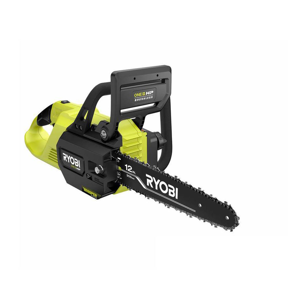 RYOBI ONE+ HP 18V Brushless Whisper Series 12 in. Battery Chainsaw (Tool Only) P2507BTL RYOBI ONE+ HP 18V Brushless Whisper Series 12 in. Battery Chainsaw (Tool Only) P2507BTL