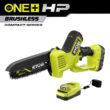 RYOBI ONE+ HP 18V Brushless 8 in. Battery Compact Pruning Mini Chainsaw with 2.0 Ah Battery and Charger PSBCW01K RYOBI ONE+ HP 18V Brushless 8 in. Battery Compact Pruning Mini Chainsaw with 2.0 Ah Battery and Charger PSBCW01K