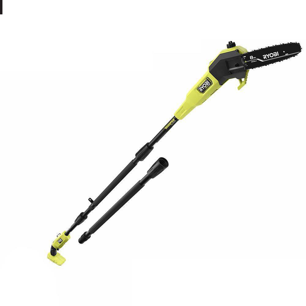 RYOBI ONE+ HP 18V Brushless Whisper Series Cordless Battery 8 in. Pole Saw (Tool Only) P2508BTL RYOBI ONE+ HP 18V Brushless Whisper Series Cordless Battery 8 in. Pole Saw (Tool Only) P2508BTL