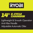 RYOBI RY3714 14 in. 37cc 2-Cycle Gas Chainsaw RYOBI RY3714 14 in. 37cc 2-Cycle Gas Chainsaw