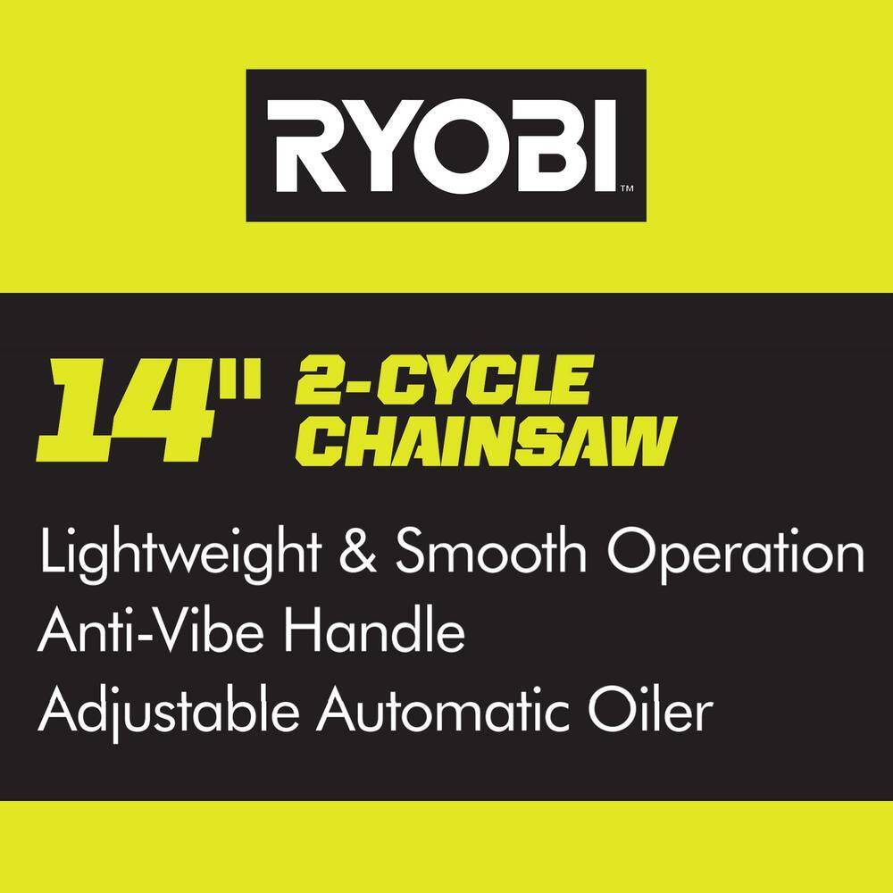 RYOBI RY3714 14 in. 37cc 2-Cycle Gas Chainsaw RYOBI RY3714 14 in. 37cc 2-Cycle Gas Chainsaw - Image 13