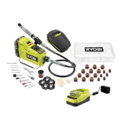 RYOBI ONE+ HP 18V Brushless Cordless Rotary Tool Kit with 2.0 Ah HIGH PERFORMANCE Battery and Charger