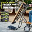 RYOBI SPEED BENCH 23 in. W x 20 in. D Mobile Workstation with LINK Tool Crate