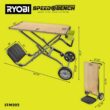 RYOBI SPEED BENCH 23 in. W x 20 in. D Mobile Workstation with LINK Tool Crate