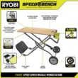 RYOBI Speed Bench 23 in. W x 20 in. D Mobile Workstation with LINK 12-Compartment Small Parts Organizer
