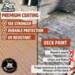 LIQUID RUBBER 4 Gal., 15.1 l White Smooth Polyurethane Deck Coating