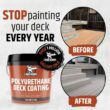LIQUID RUBBER 4 Gal., 15.1 l White Smooth Polyurethane Deck Coating